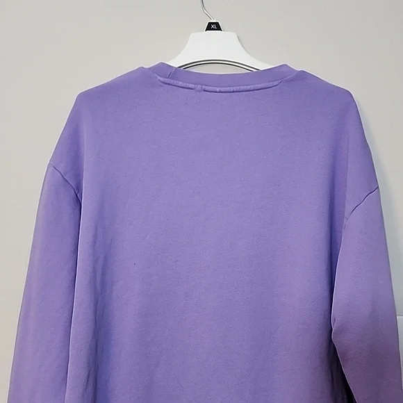 Adidas Originals Graphic Crewneck Unisex Lilac Sweatshirt L - Picture 5 of 8
